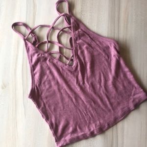 Dark pink top